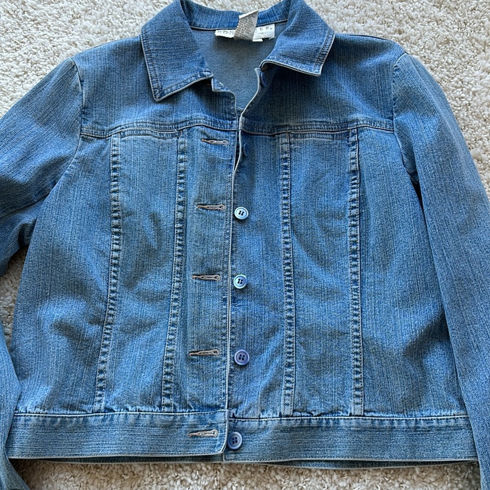 Doncaster denim jacket with removable fur collar - Picture 3 of 16